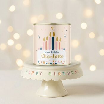 Personalised Individual Birthday Cake In A Can, 3 of 5