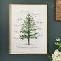 Personalised Christmas Family Tree Print, thumbnail 1 of 6