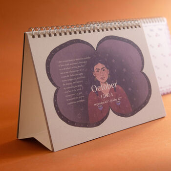 2026 | Calendar | Desktop | Zodiac, 2 of 6