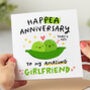 'Happea Anniversary Girlfriend' Card, thumbnail 1 of 2