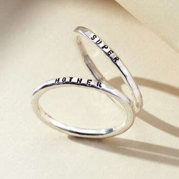 Personalised Stacker Ring, 2 of 12
