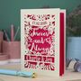 Personalised Papercut 'Forever And Always' Wedding Card, thumbnail 7 of 8