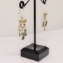 Green Tourmaline Sterling Silver Earrings, thumbnail 7 of 9