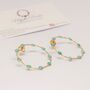 Turquoise Hoop Earrings, thumbnail 6 of 6