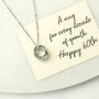 60th Birthday Six Rings Necklace, One For Each Decade, thumbnail 9 of 12