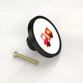Boys Bedroom Knobs Transport Vehicles Cars Drawer Door Cupboard Cabinet Handle Available In A Gold, Silver, Black And Antique Gold Base, 6 of 7