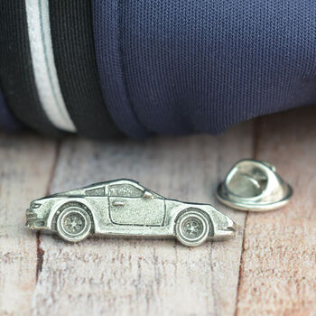 Pewter Sports Car Lapel Pin Badge, 2 of 3