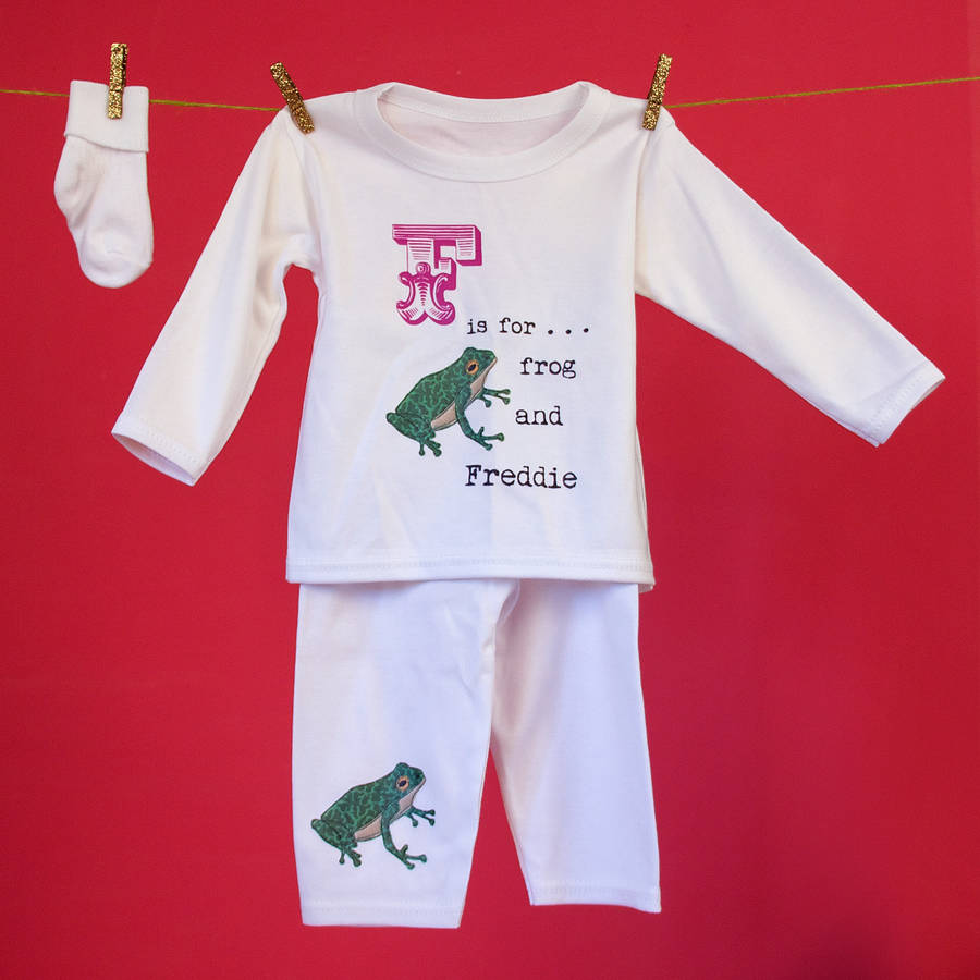 personalised name pyjamas by snapdragon