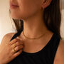 18 K Gold Plated Link Chain Choker Necklace, thumbnail 2 of 10