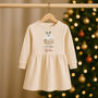 Personalised Girls Christmas Pudding Dress, thumbnail 4 of 5
