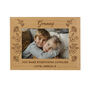 Personalised Wild Flowers 6x4 Oak Finish Photo Frame, thumbnail 5 of 5
