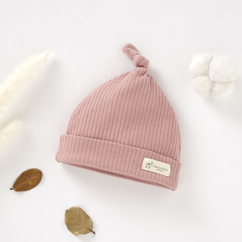 Organic Cotton Baby Hat Set Of Three, 2 of 8
