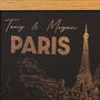 Personalised Paris Foiled Print Gift For Couples, thumbnail 2 of 4