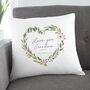 Personalised Mummy Wreath Cushion, thumbnail 2 of 3