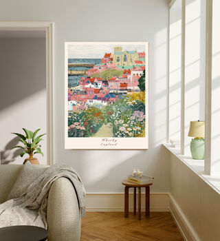 Whitby Seaside Travel Art Print, 2 of 4