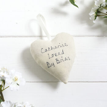 Personalised 2nd Cotton Or Any Anniversary Hanging Heart Gift, 9 of 11