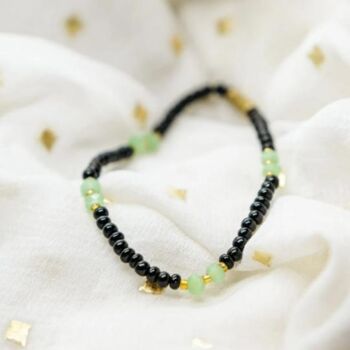 Black Turquoise Beads Elegant Daily Bracelet, 8 of 9