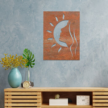 Celestial Beauty Metal Wall Art: Moonlit Silhouette, 7 of 12