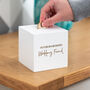 Personalised Wedding Fund White Money Box Engagement Gift, thumbnail 1 of 5