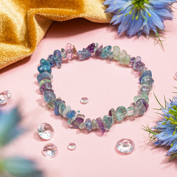 Pilates Princess Fluorite Crystal Bracelet, 3 of 6