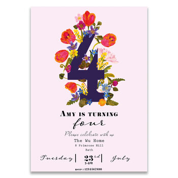 Print Me At Home Personalised Birthday Age Invite, 4 of 4