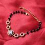Indian Nazaria Zircon Mangalsutra Beaded Bracelet, thumbnail 3 of 6