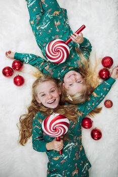 Kids Jungle Christmas Pyjamas, 4 of 7