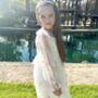 Elizabeth Ivory White Party Or Flower Girl Dress, thumbnail 4 of 6