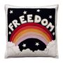 Freedom Cushion In Hand Embroidered Wool, thumbnail 3 of 5