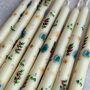 Hand Painted Candy Canes, Trees And Mistletoe Candles, thumbnail 2 of 4