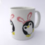 Pengbunny Mug Penguin With Bunny Ears, thumbnail 3 of 3