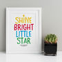 Shine Bright Little Star Print, thumbnail 1 of 7