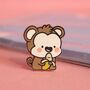 Monkey Enamel Pin | Cute Pin Badges, thumbnail 4 of 6