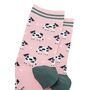 Cows Daisy Flowers Farm Animals Bamboo Ankle Socks Women's Pink, thumbnail 3 of 4