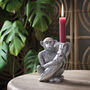 Monkey Candle Holders In Gold And Silver, thumbnail 5 of 5