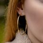 Classic 18ct Gold Vermeil Hoop Earrings, thumbnail 3 of 3