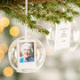Personalised Memorial Photo Glass Dome Bauble, thumbnail 1 of 6