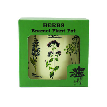 Herbs Enamel Plant Pot, 2 of 5