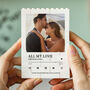 Personalised Wedding Song Photo Block Keepsake Gift, thumbnail 6 of 10