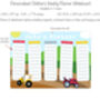 Personalised Children's Tractor Weekly Planner, thumbnail 4 of 5