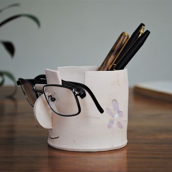 Ceramic Flower Pencil And Glasses Holder Stand, 2 of 6