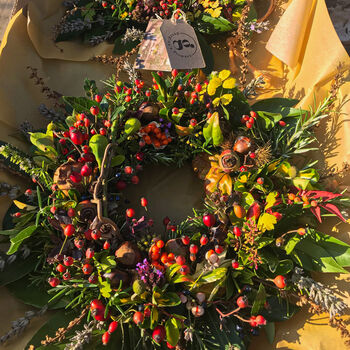 Autumnal Fresh Wreath, 5 of 5