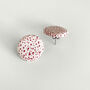 Polka Concrete Studs In Red, thumbnail 1 of 2