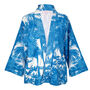 Serendipty Kimono Short Blue Palm, thumbnail 2 of 2