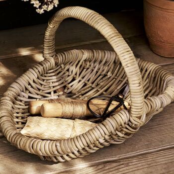 Set Of Two Rattan Trugs, 3 of 5