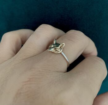 Victorian Head Fox Ring, 9 of 9