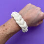 Macrame Kit, Rope Jewellery, Yellow, Navy And White, thumbnail 8 of 10