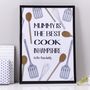 Personalised 'Mummy Is The Best Cook' Print, thumbnail 2 of 9