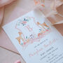 Pink Woodland Baby Shower Invitations, thumbnail 3 of 6