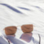 Brown Nose Bridge Angular Rectangle Aviator Sunglasses, thumbnail 2 of 9